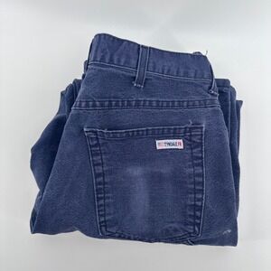 Tyndale FR Work Pants Men 33x30 (Fit 32x29) Navy Blue FR Carpenter Utility K290T